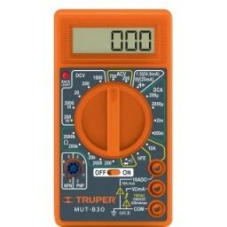 MULTIMETRO DIGITAL TRUPER DIGITAL MUT 830