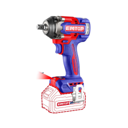 EMTOP MAQUINARIA BATERIA LLAVE IMP. 20V 500NM 2B ECIWL2050