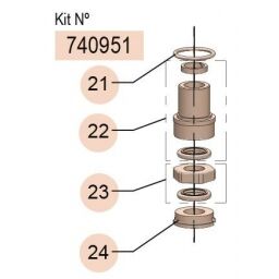 SAMOA REPUESTOS PM 3 REP.BOM.GRASA NEUM.GK-2 740951