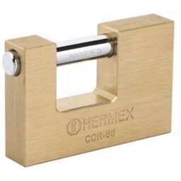 CANDADO BRONCE HERMEXTRUPER 88 MM HERMEX RECTANG COR 88