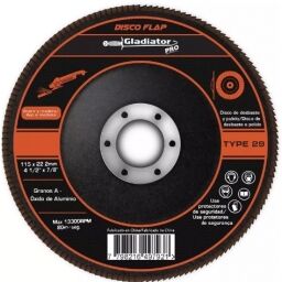 DISCO FLAP PMETAL IMPORTADO 4'12 -GRANO 40 GLADIADOR
