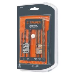 MECHA- CIL. A/V TRUPER JUEGO COMB. 6P /CONCRETO/METAL
