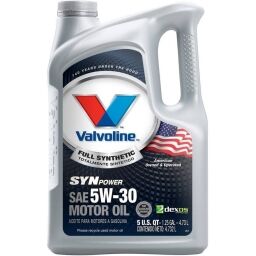 ACEITE VALVOLINE SYNPOWER SAE 5W30 5 QUARTS