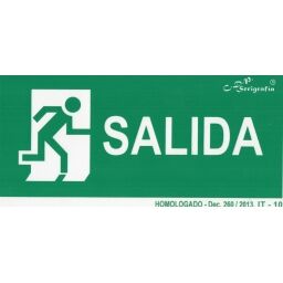 EXTINGUIDOR INCENDIO CARTEL SALIDA 30X15