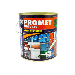 PROMET-ESMALTE SINTETICO NEGRO SEMIBRILLO 3.6L 210236