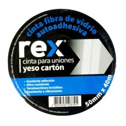 HERRAMIENTAS PARA YESO REX CINTA P/JUNTAS 50MM x 40 MT