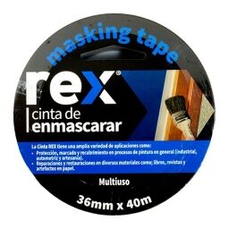 CINTA CREPE IMPORTADA 36 MM X 40 MTS REX REX30404