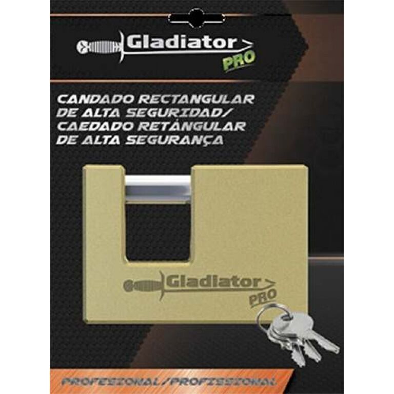 CANDADO BRONCE GLADIADOR RECTANG.70 MM GLADIADOR CAS870