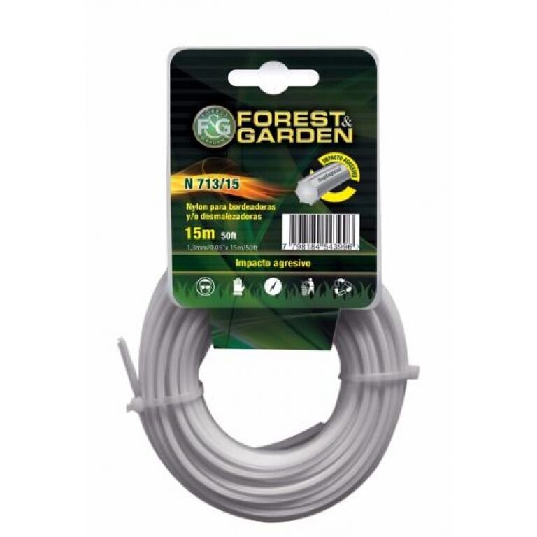 TANZA P/BORDEADORA FOREST GARD 1.30 MM X 15 MTS HEPTAGONAL