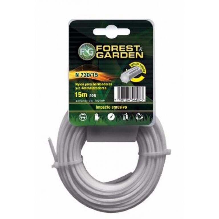 TANZA P/BORDEADORA FOREST GARD 3.00 MM X 15 MTS HEPTAGONAL