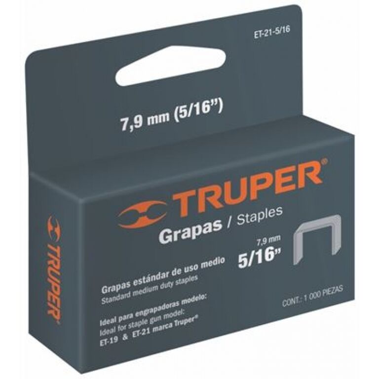 GRAMPADORA.TRUPER - GRAMPAS MODELO ET 21 2.- 5/16 (1000u)