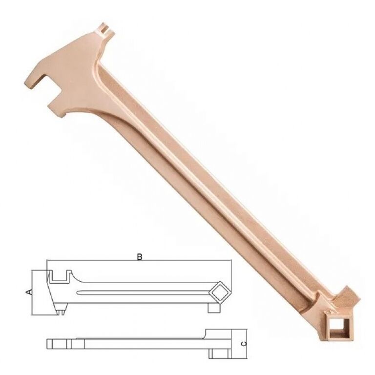 HERRAMIENTAS ANTI CHISPAS LLAVE TAPONADORA 44220/008