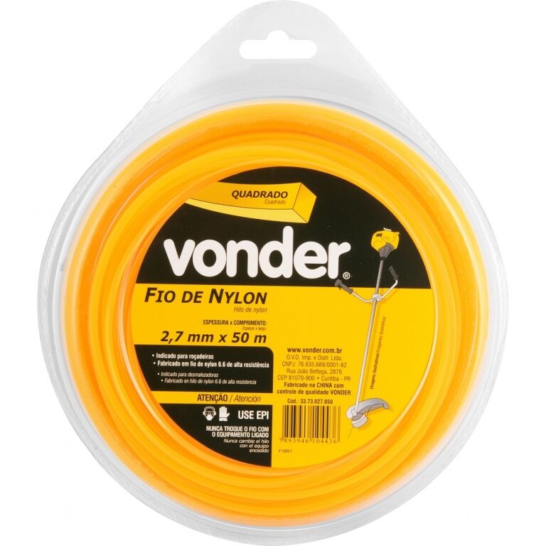 TANZA P/BORDEADORA NOVE 54 2.7 X 50 MT CUADR 3373027050