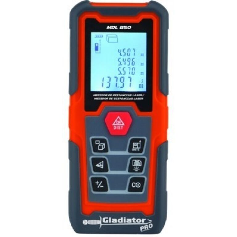 MEDIDOR DE DISTANCIA DIGITAL 50 MTS C/LASER GLAD MDL 850